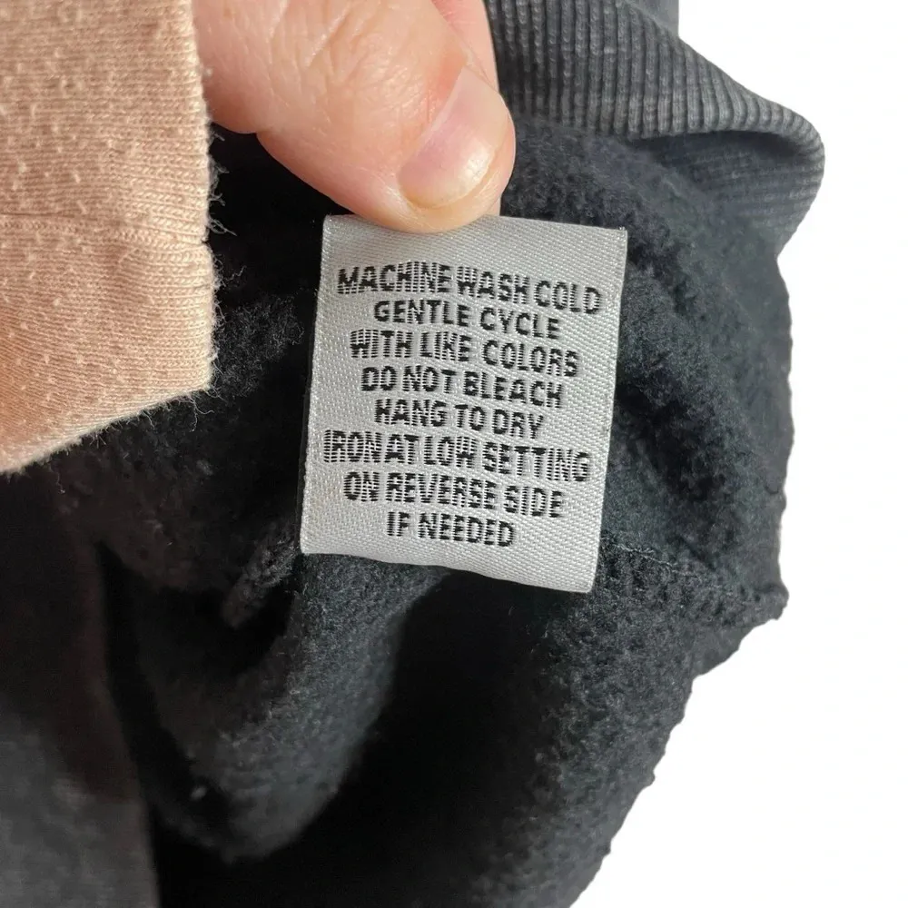 NWT Faded Rose Oversized Graphic Smiley Colorful Hoodie in Charcoal/Multi Size S Gray - Image 10