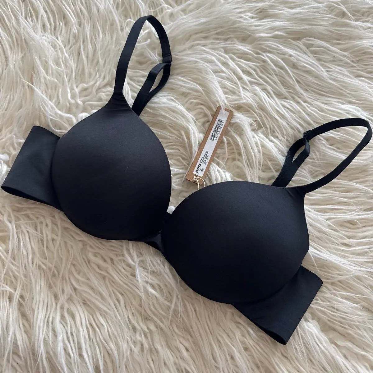 Skims Ultimate Push up Plunge Bra Onyx Size 34B - Image 3