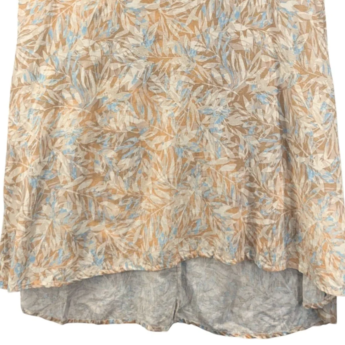 Catherines Womens Tank Dress Size 3X Linen Leaf Boho Travel Resortwear‎ Vacation - Image 6