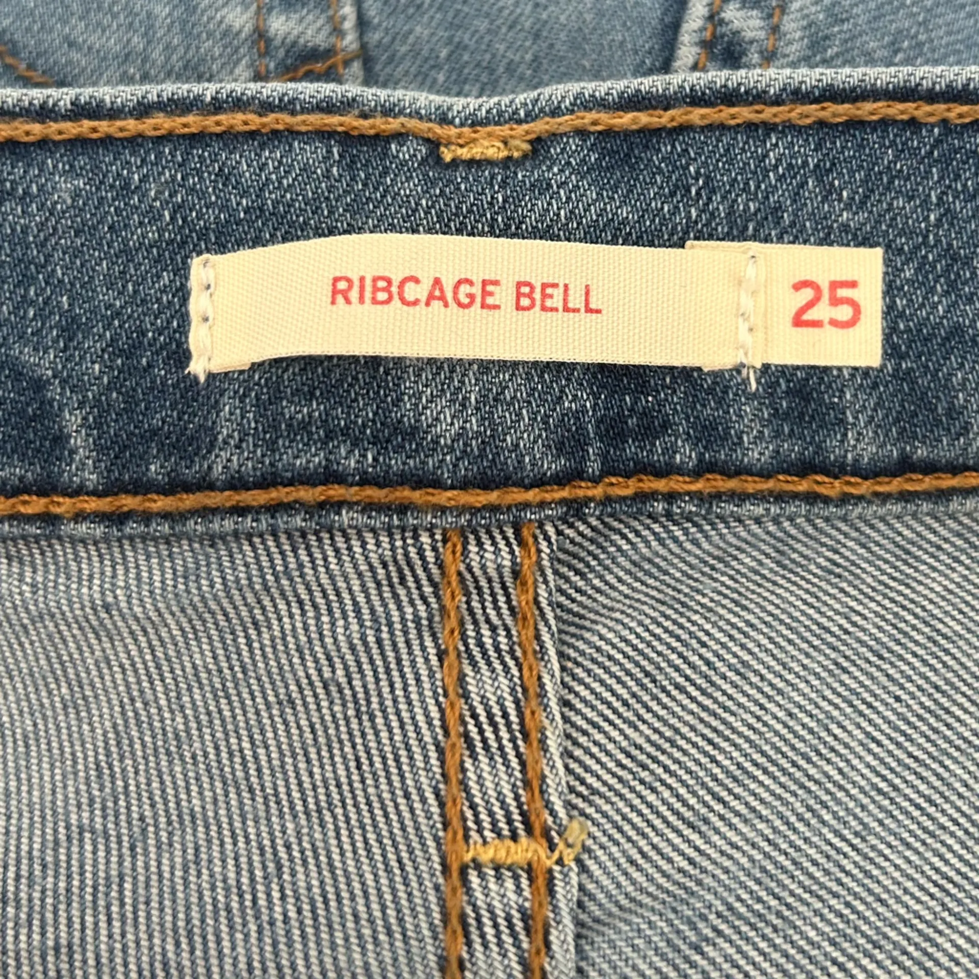 Levi’s Ribcage Bell High Rise Waist Flared Leg Denim Blue Jeans Size 25 - Image 7