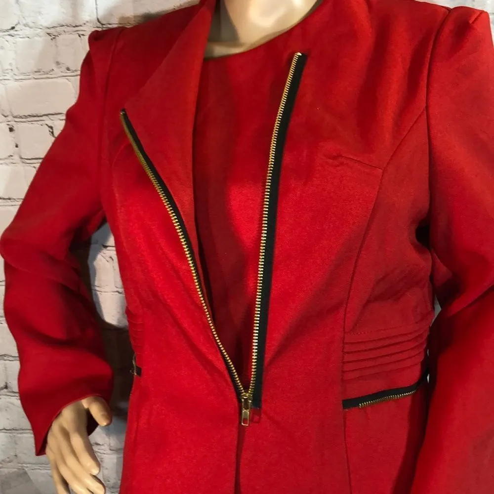 Asian Brand Military Inspired Red Blazer NWT Marked XXL but Runs Small Size undefined - Image 4