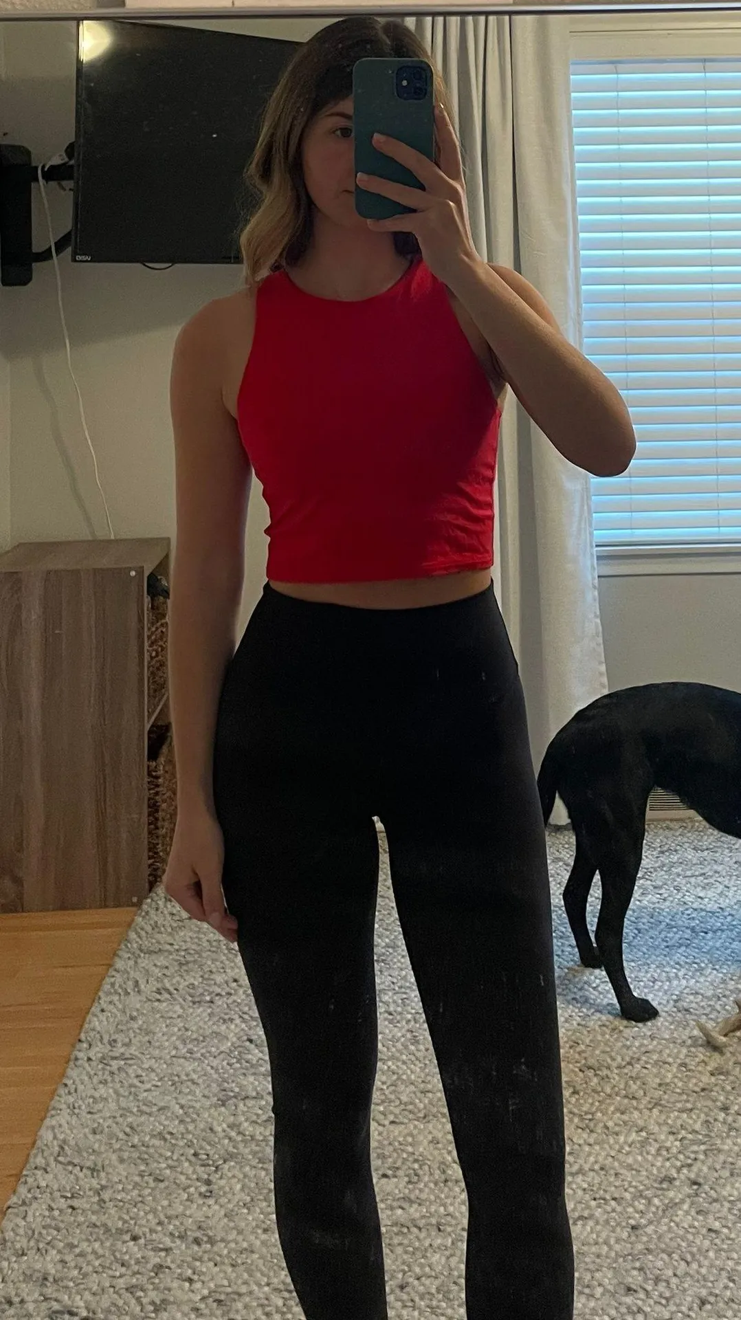 Athleta Red  High Neck Tank - Image 3