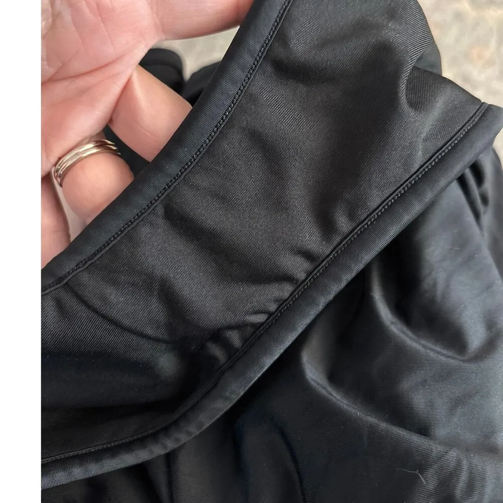 Madewell Size M Cinched Cutout One Piece Swimsuit Black Beach Summer NJ868 - Image 6