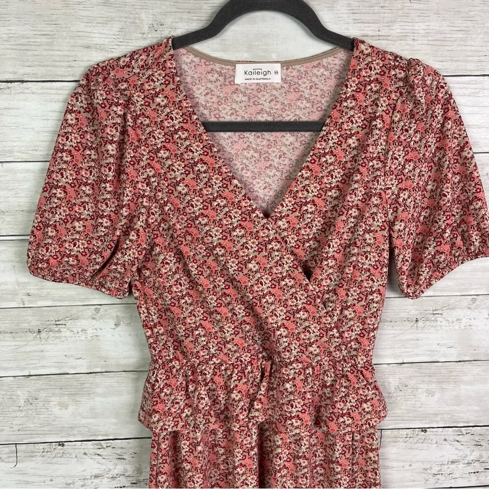 Kaileigh Floral Surplice Neckline Dress Size XS - Image 2