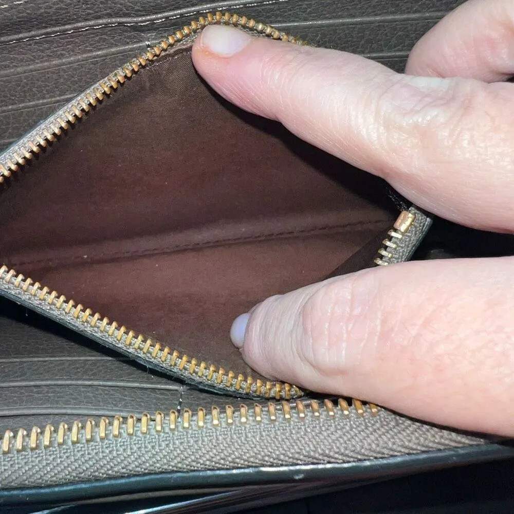 Chloe Rock Calfskin Party Long Zip Wallet with FULL INCLUSION - Image 11