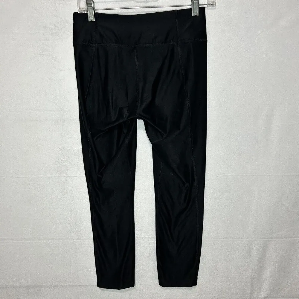 Nike Capri Leggings Black Dri-Fit Athletic Yoga Running Sz S (26x23) - Image 4