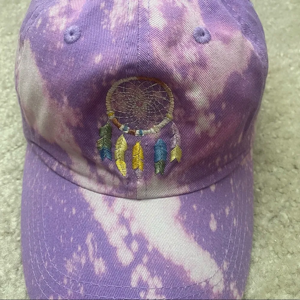 Dreamcatcher Bleach Splatter Boho Dad Hat - Image 3