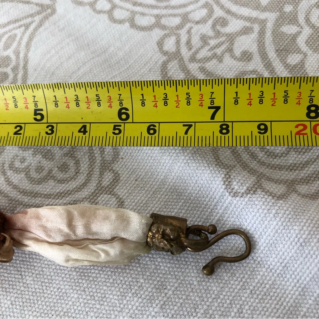 GYPSY Bohemian Turquoise /Brass/Silk Bracelet Blue - Image 7