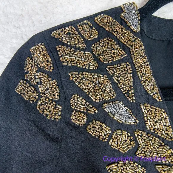 New! GUESS by Marciano black Claudia Embellished Tunic dress, size 0 - Image 10