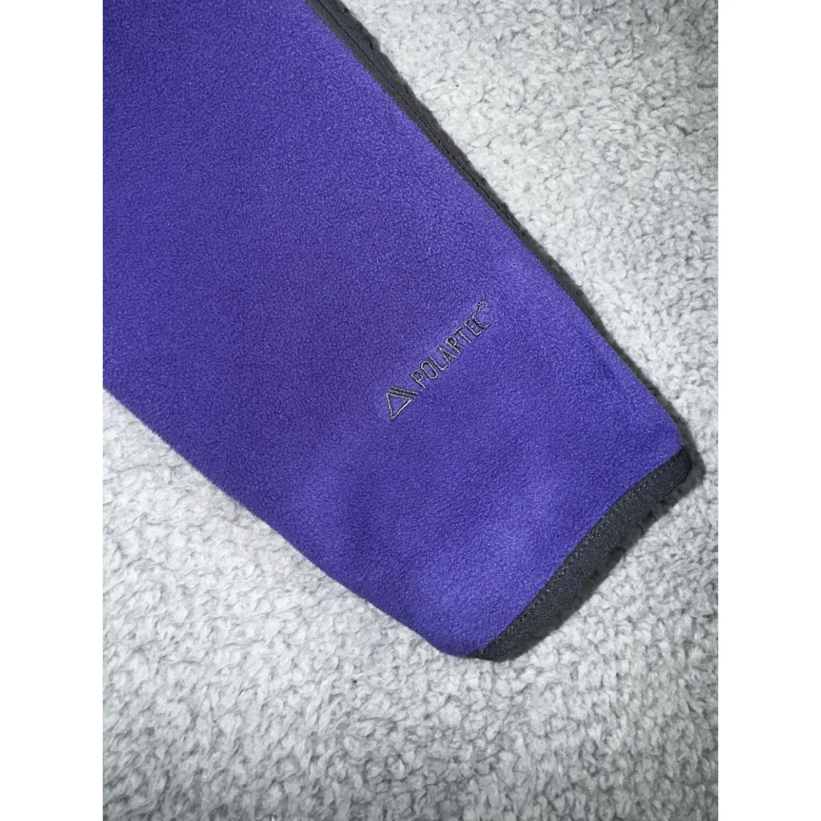 LL Bean Jacket Women Large Fleece Full Zip‎ Polartec Wind Pro Outdoor Purple - Image 10