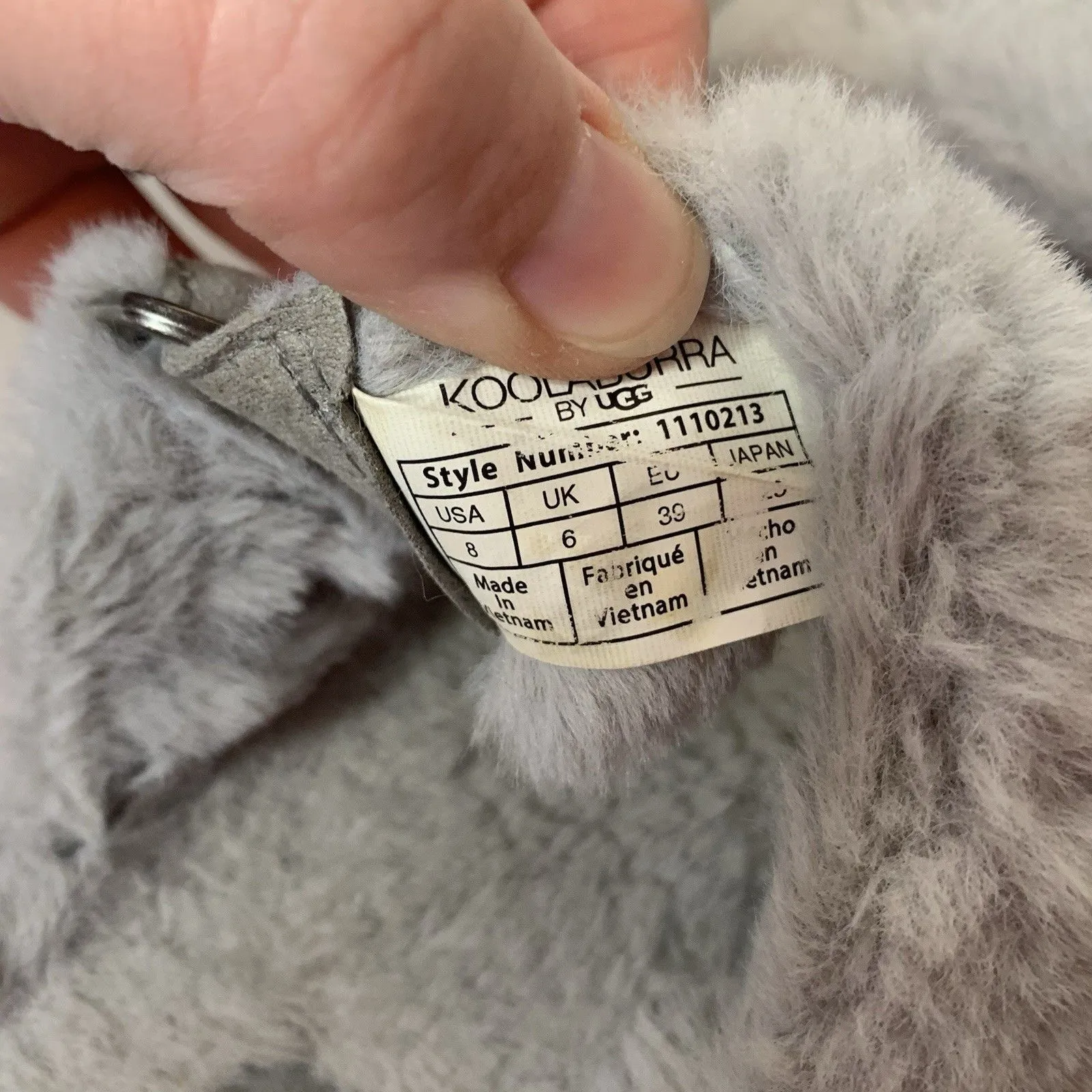 Koolaburra UGG Furr-Ah Gray Slipper Sandals Shoes Women’s Sz 8 - Image 9