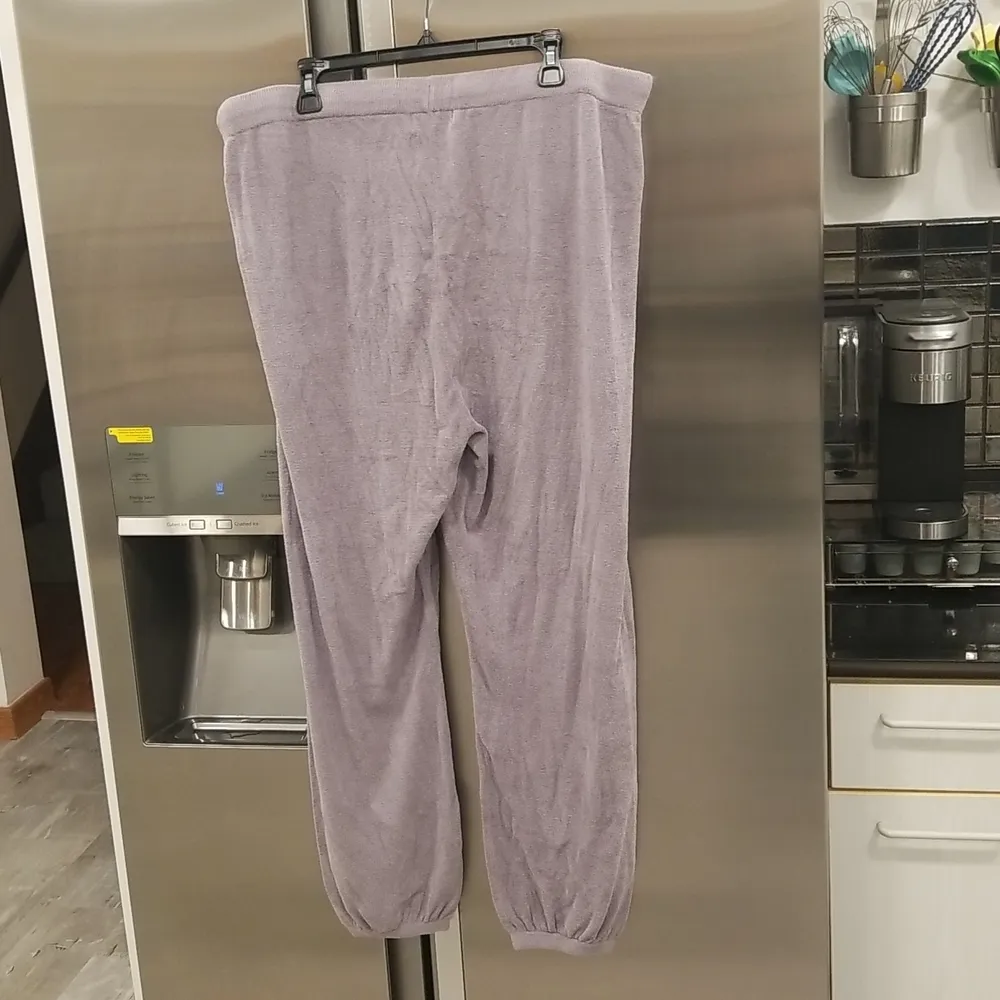 đź’•BAREFOOT DREAMSđź’• CozyChic Ultra Lite Track Pants ~ Lavender Haze 1X NWT - Image 3