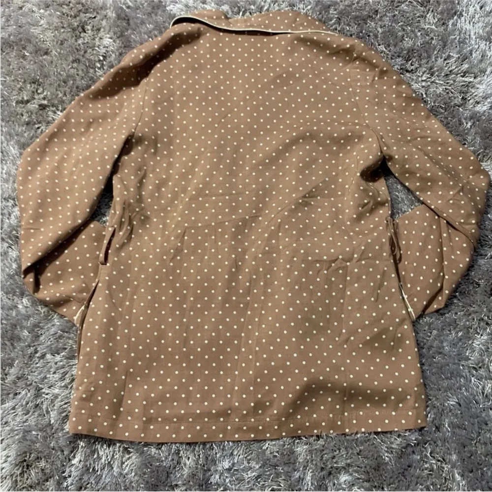 FRAME Polka Dot Smoking Jacket Robe - Image 9