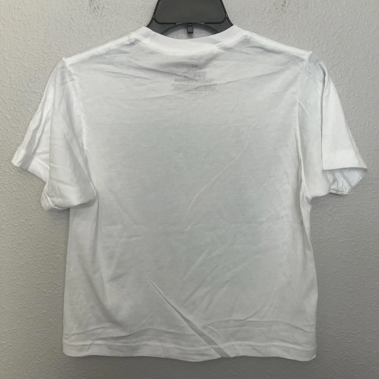 Monet Cropped Graphic TShirt White Size Small - Image 4