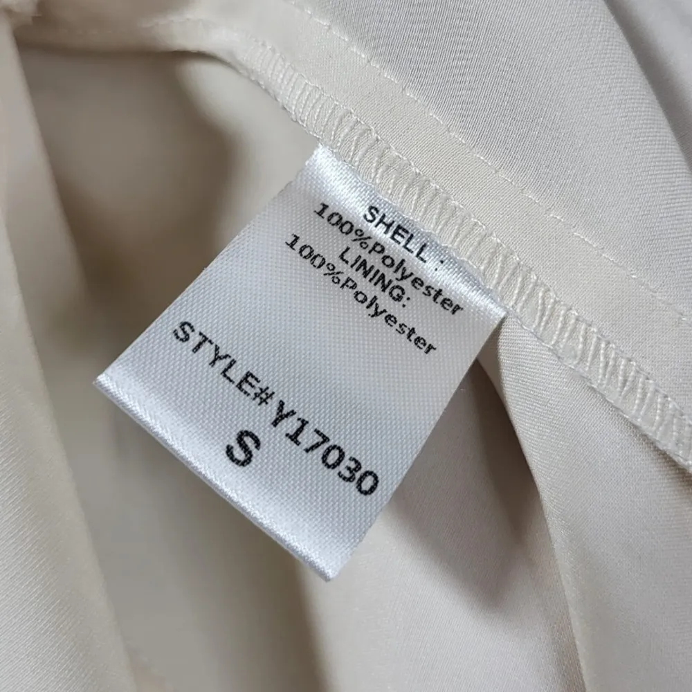 DO+BE Satin Front Knot Twist Spaghetti Strap Jumpsuit in Ivory - Image 11