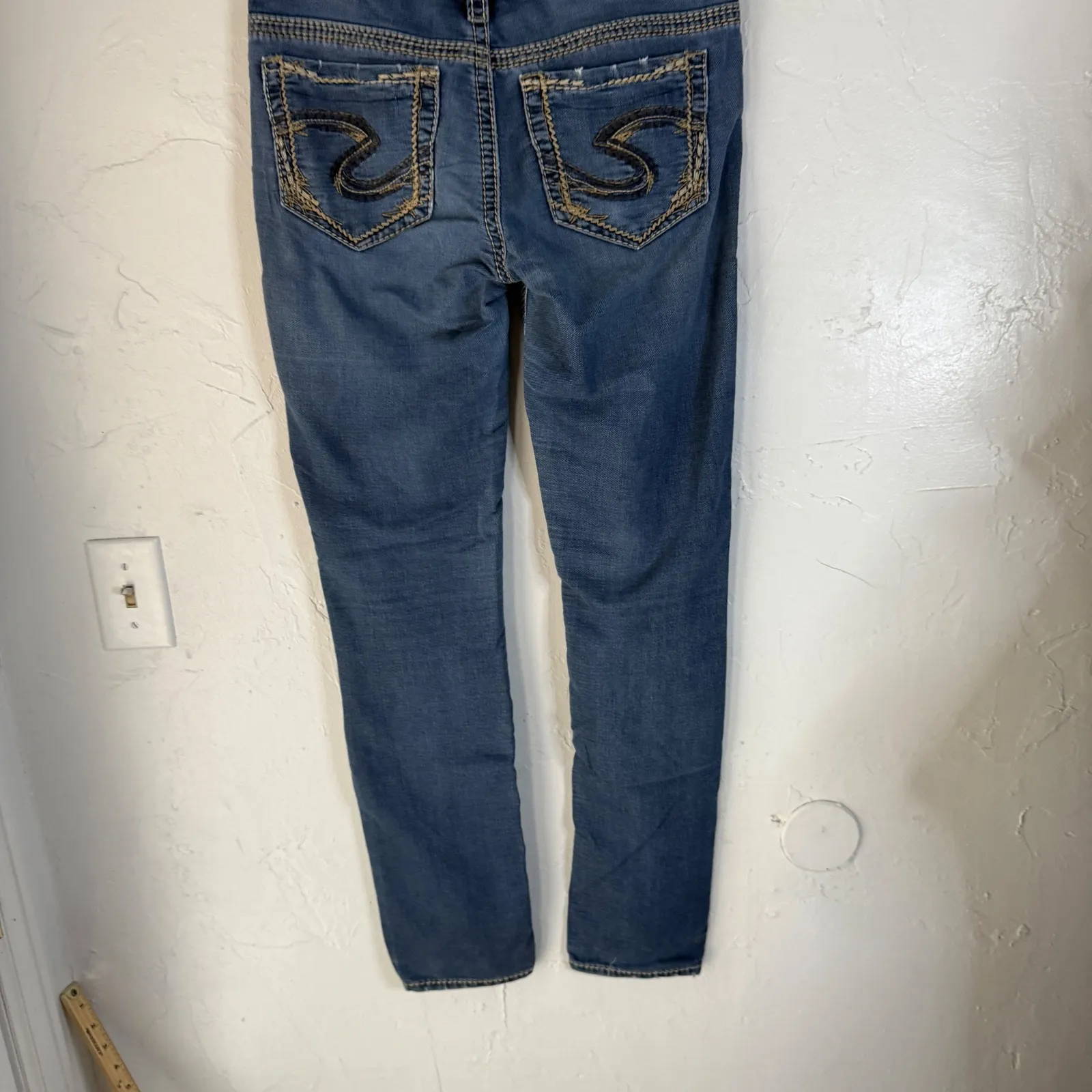 Silver Jeans Co Suki Mid Pencil Skinny Jeans Women W28 L31 Blue Denim Joga Jeans - Image 6