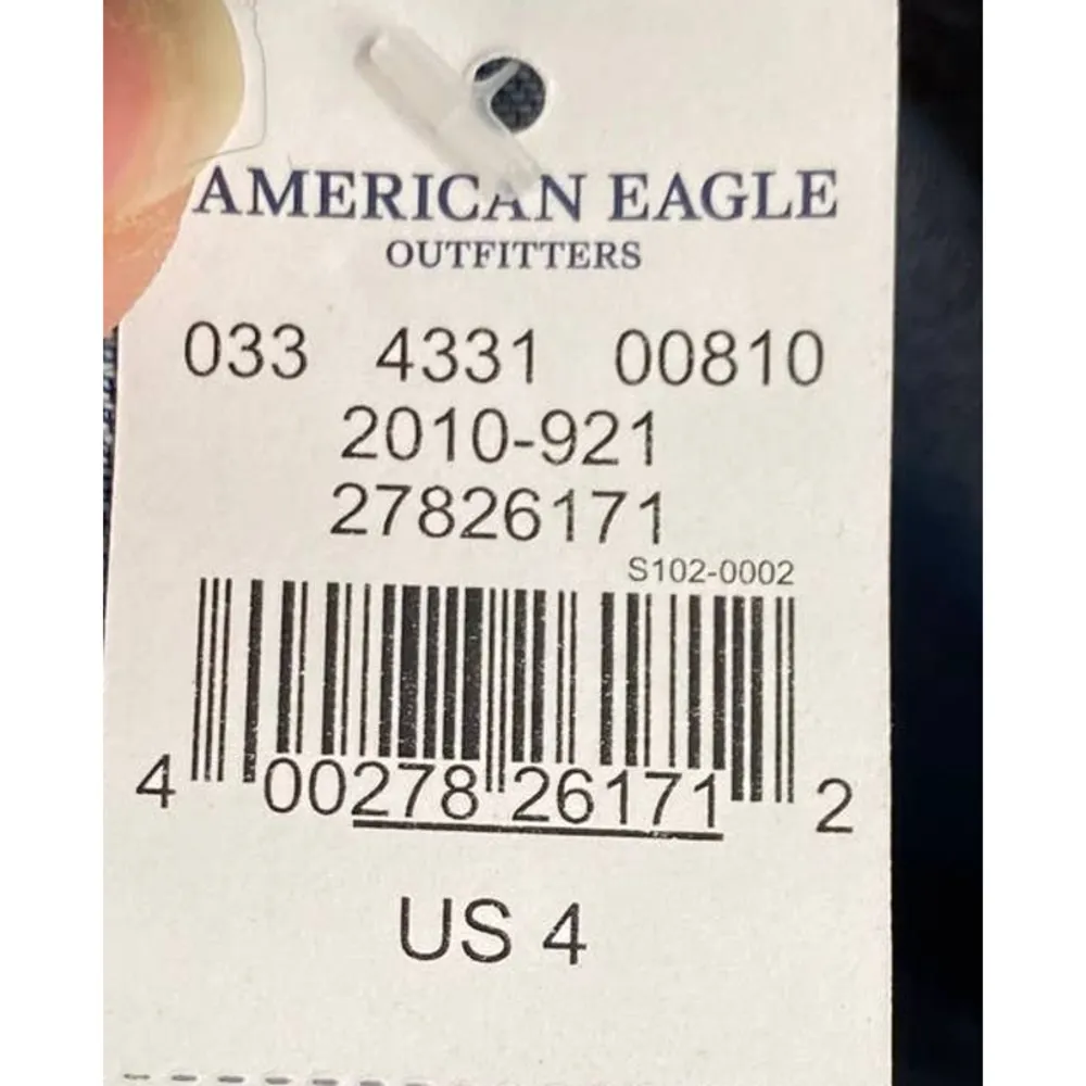 American Eagle Embroidered Floral Denim Jean Mini Skirt Button Fly NEW Womens 4 - Image 11