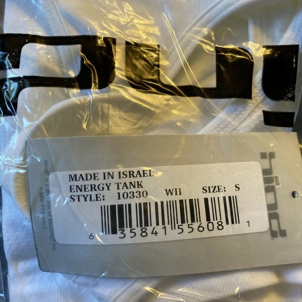 Hind Womens Small Seamless White Energy Pullover Racerback Tank NWT - Image 10