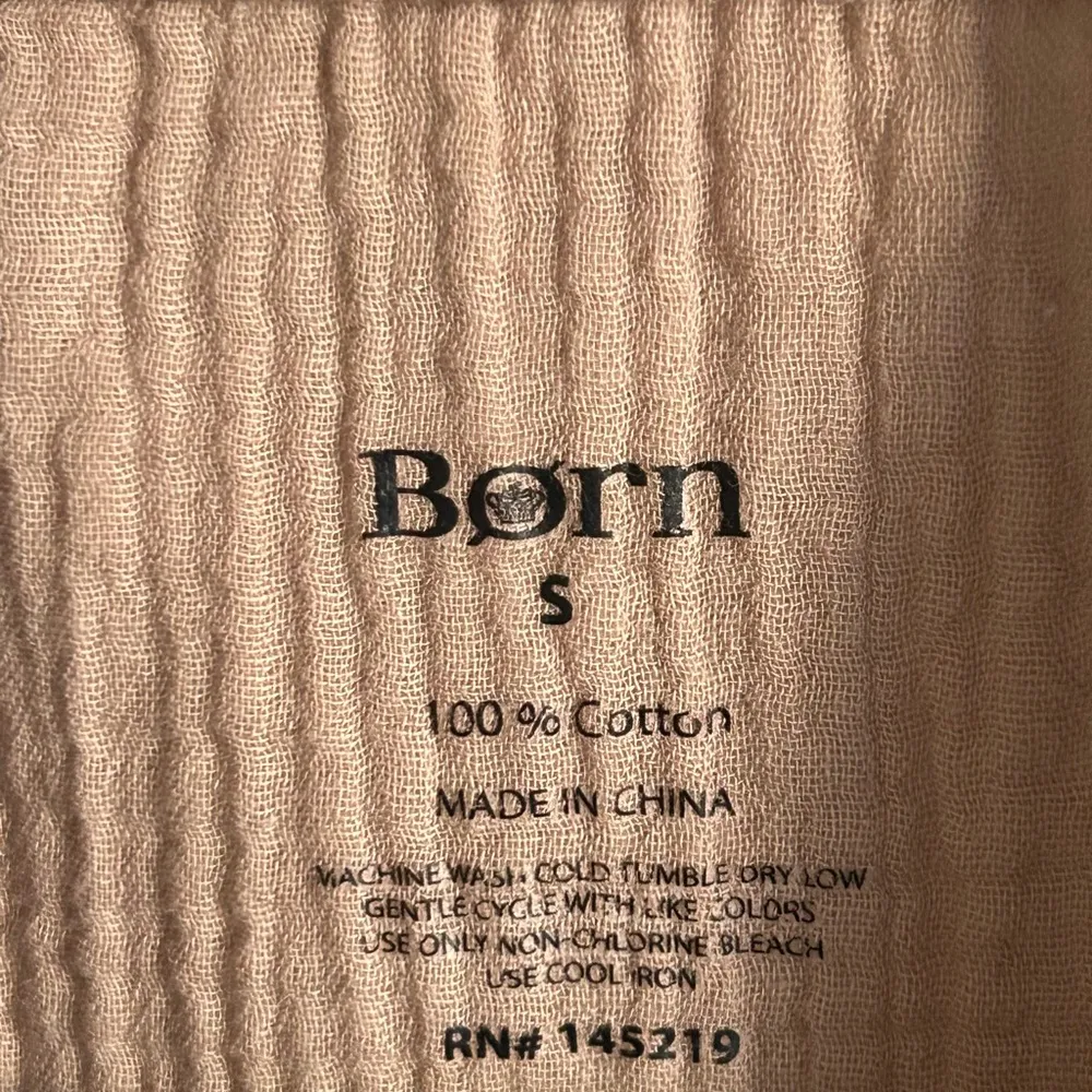 Born Women’s Cotton Crinkle Gauze Short Sleeve Casual Button Up Shirt - Image 6