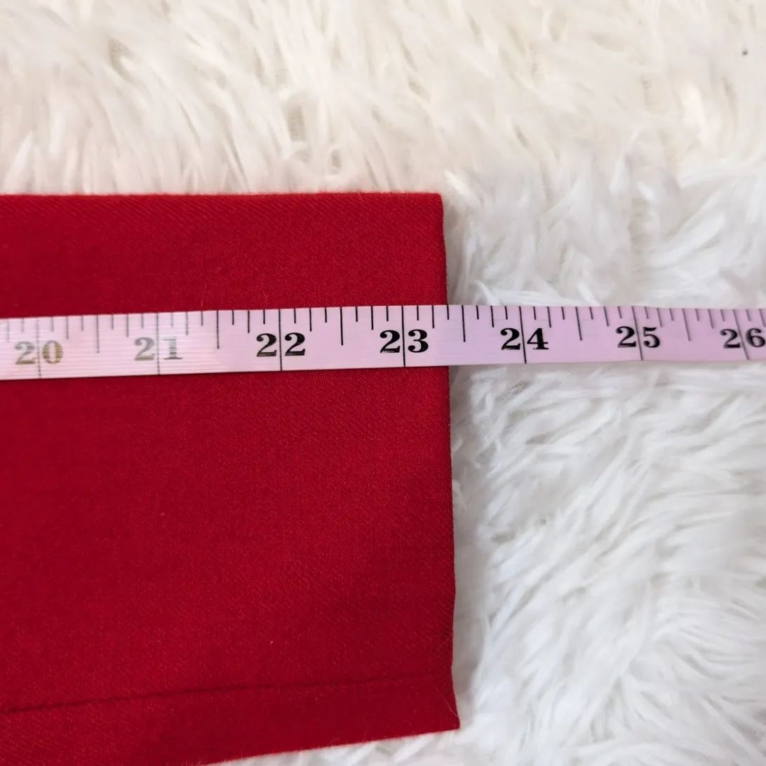 Vintage Harve Bernard by Bernard Holtzman Wool Overcoat Red with Gold Buttons XS - Image 10