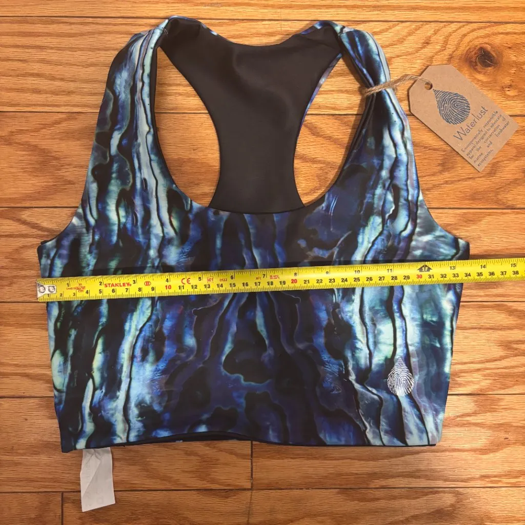 Waterlust Abalone Restoration Reversible Top Women XS/S Blue Ocean Print UPF 50+ - Image 8
