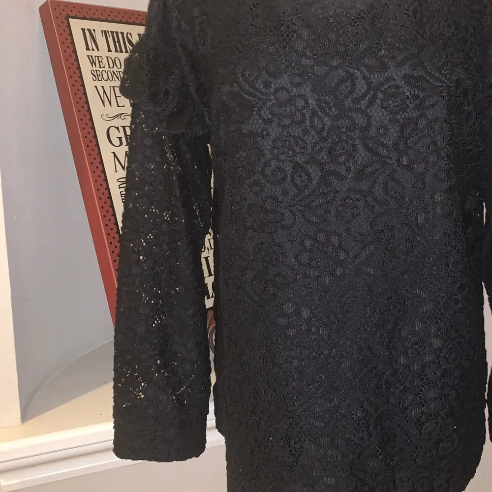 Juicy Couture black lace top, Large - Image 2