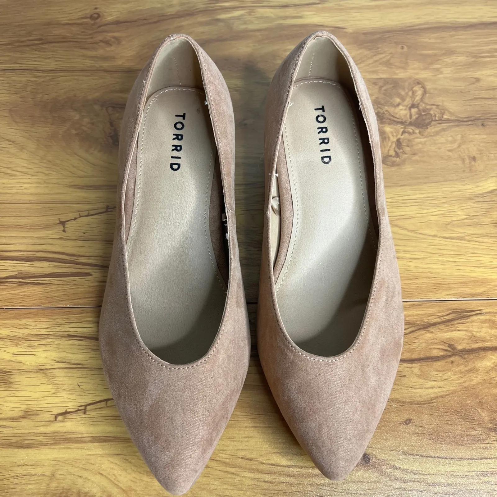 Torrid Tan Suede Block Heel Pumps Extra Wide Width 8.5 WW  8.5WW - Image 4
