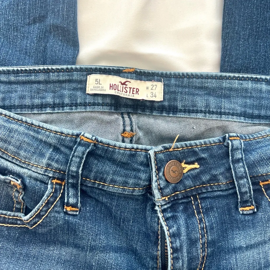 Hollister Classic Straight Leg Jeans - Indigo - Image 3