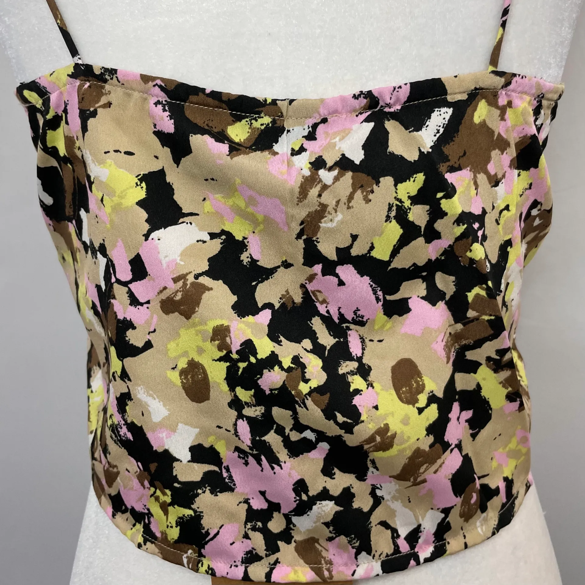 New  Chaddie Camisole Ruched Front Tank Top Printed Multicolor - Image 9