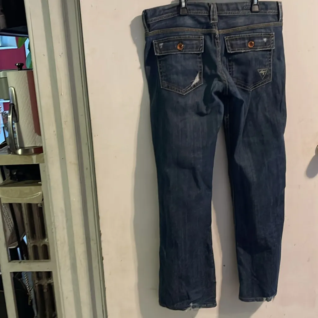 Guess Blue Straight Leg‎ Jeans Classic Style - Image 4