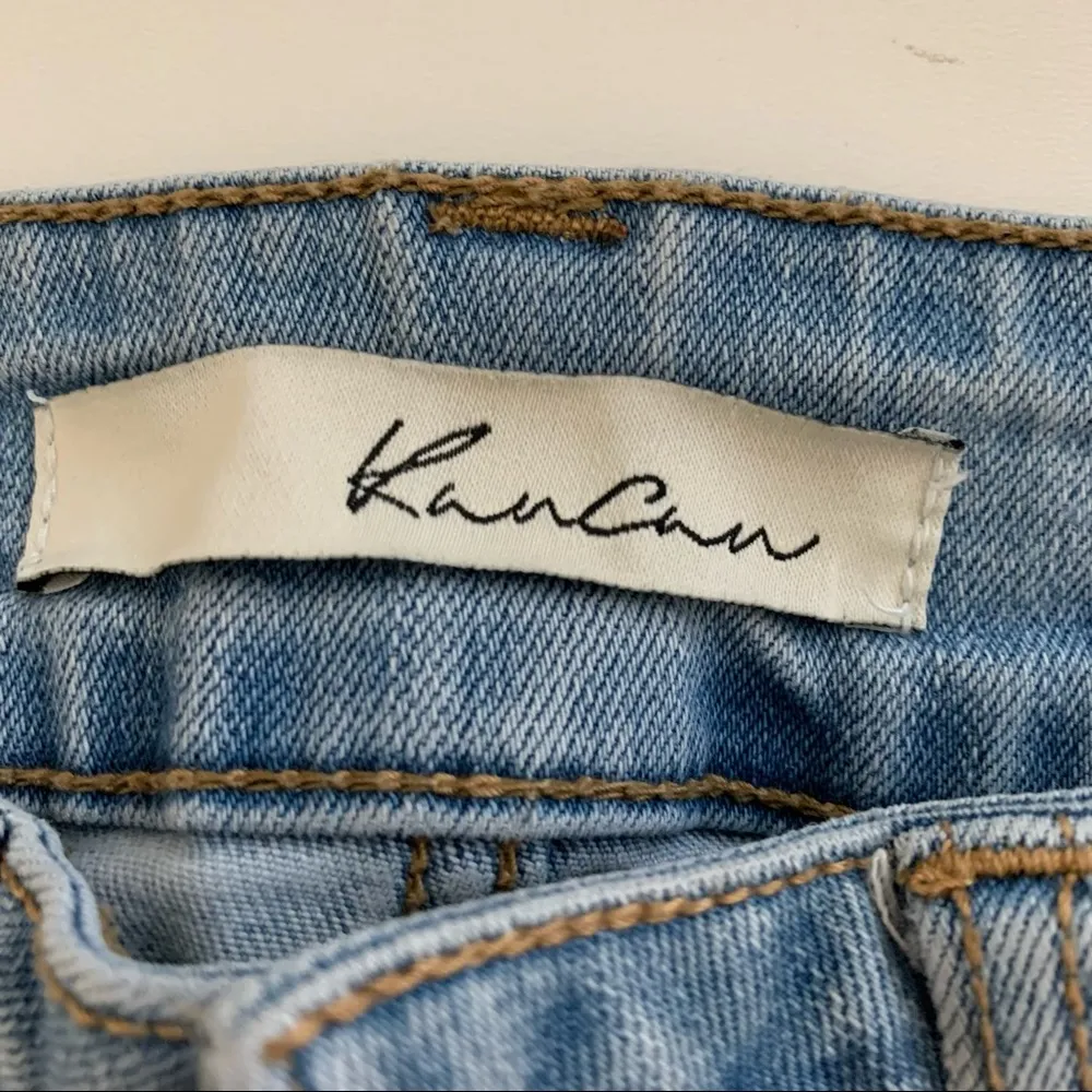 Kancan Mid Rise Skinny Ankle Distressed Jeans Size 3/25 Blue - Image 2