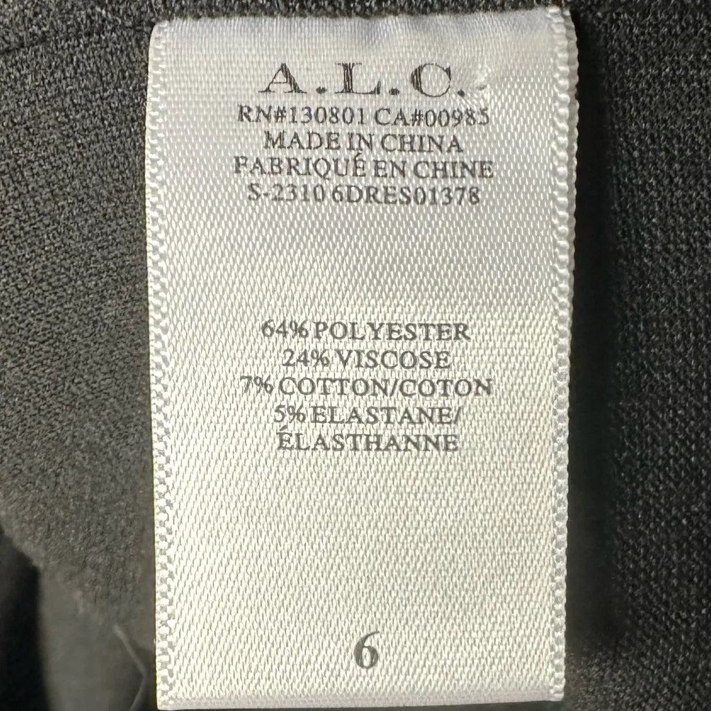 A.L.C. Ivy Black Blazer Mini Dress Gold Buttons Long Sleeve Size 6 NWT - Image 10