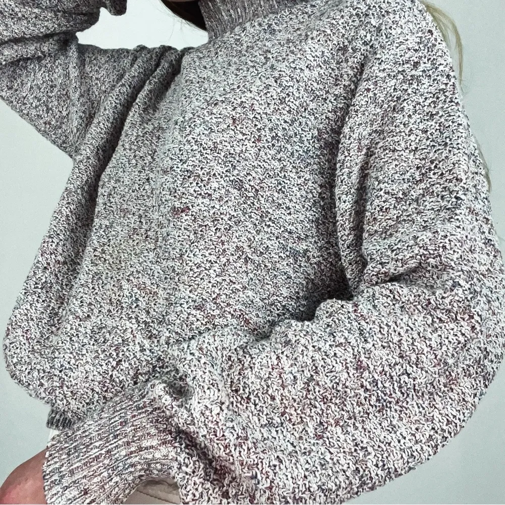 Vintage Varigated Knit Mockneck Sweater | Size L Size L - Image 5