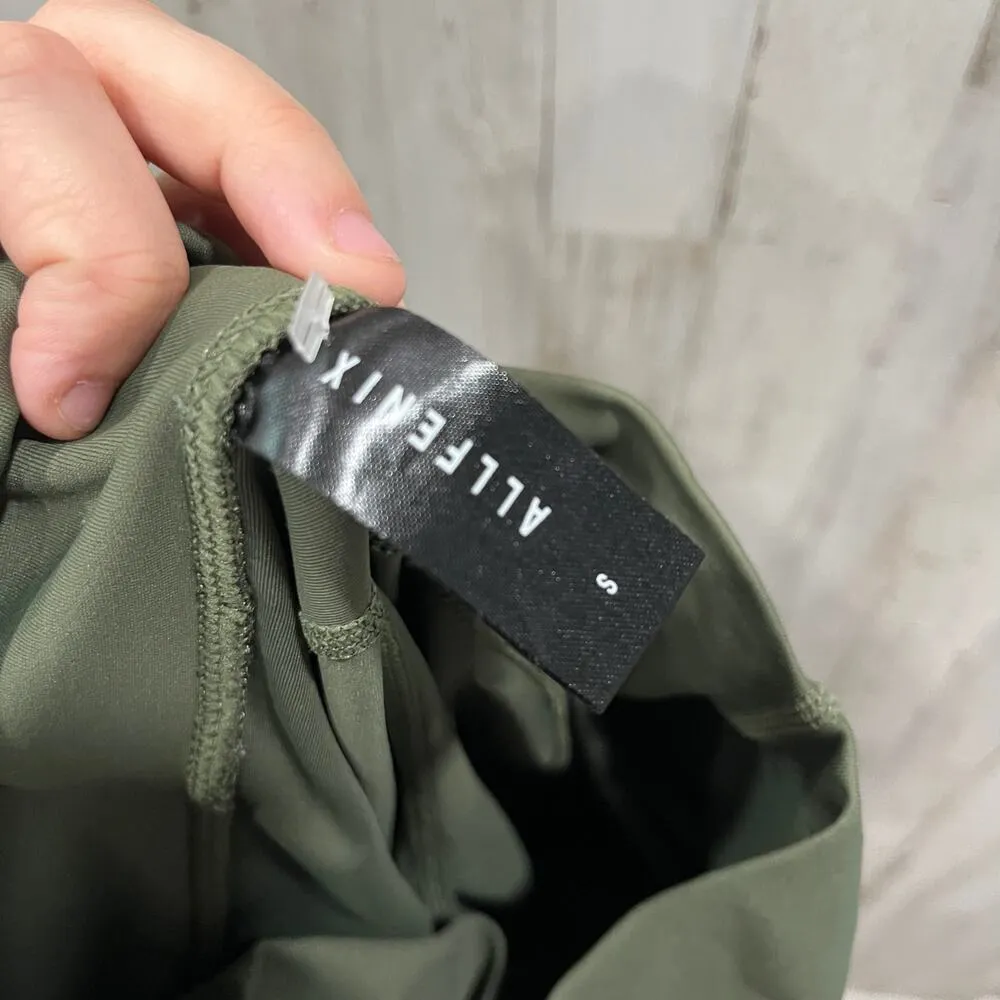 All Fenix Green High Waisted Pocket Ankle Leggings Womens Size Small - Image 6