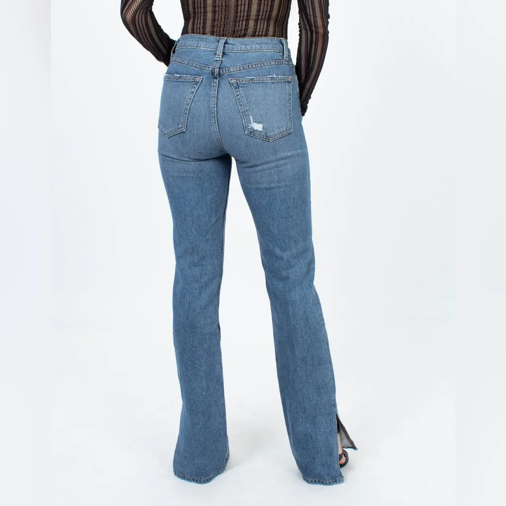 Reformation Perri Slit High Rise Jeans - Image 4
