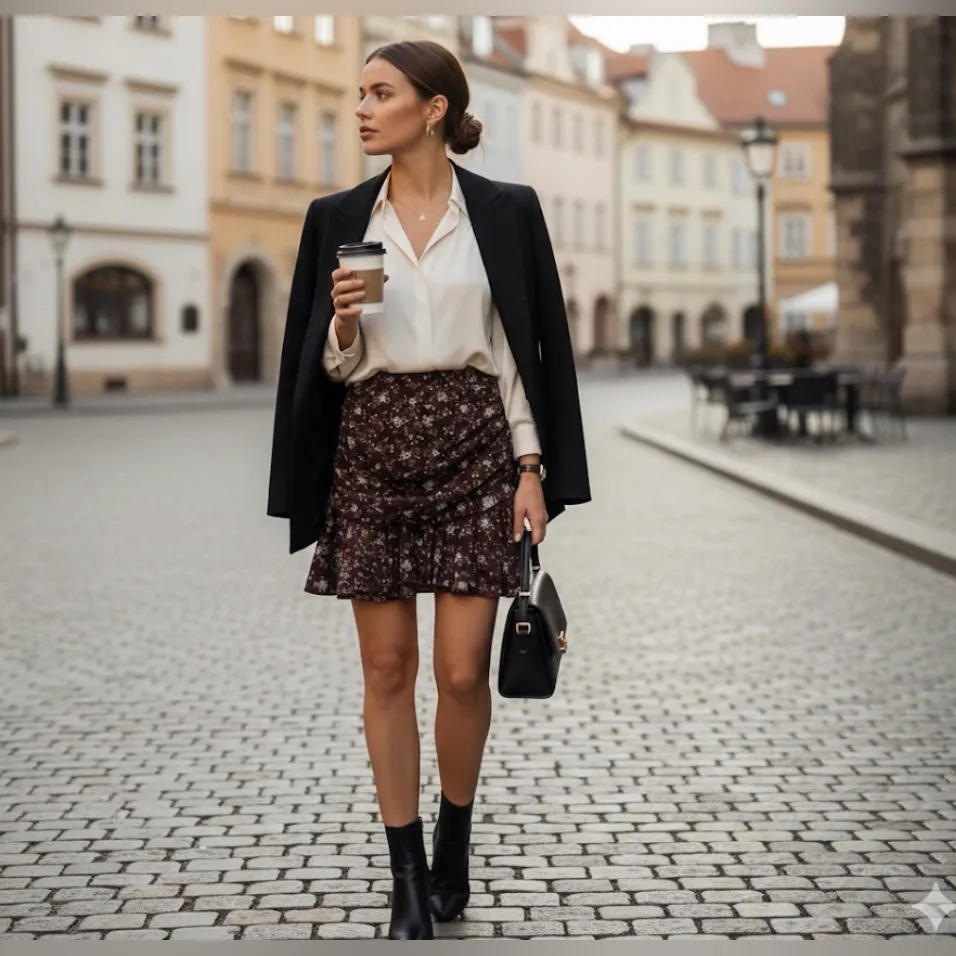 Veronica Beard Silk Taras Merlot Multi Floral Mini Skirt 6NWT - Image 3