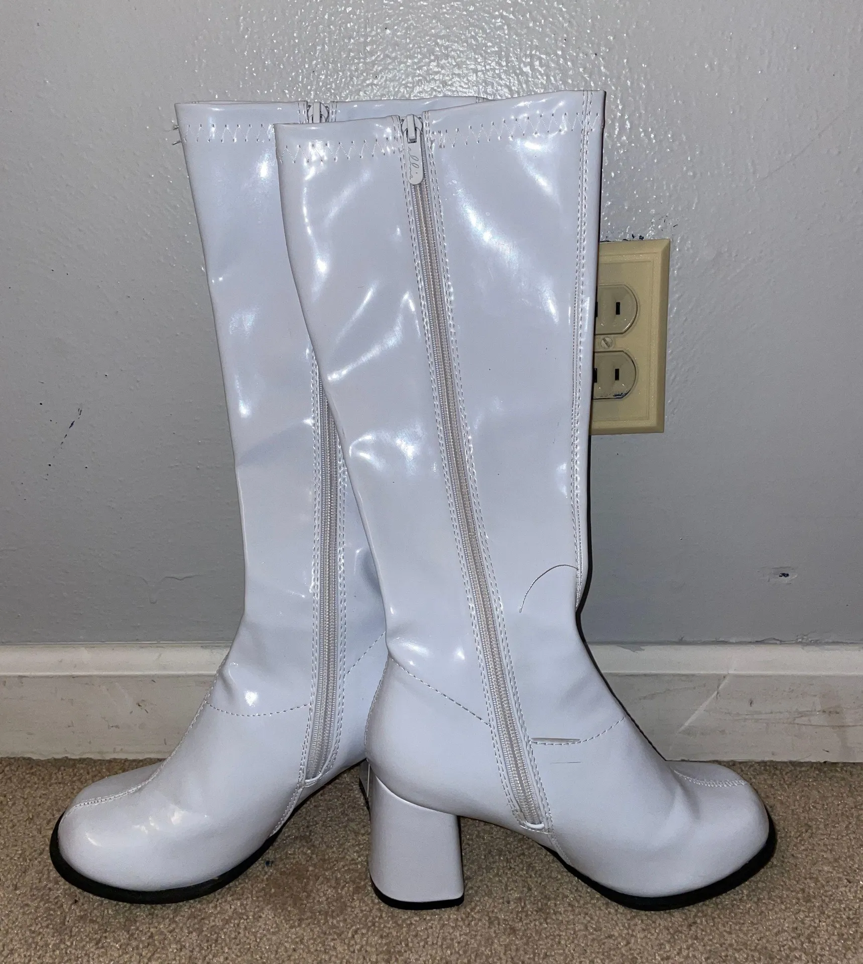 Ellie White Go Go Boots - Image 2