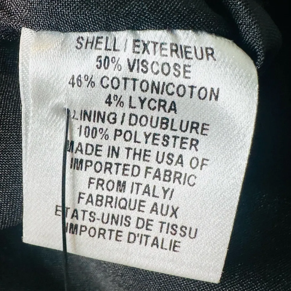 Milly Satin Diamond Stain Glass Blue Green Print Midi Pencil Skirt Size 4 - Image 10