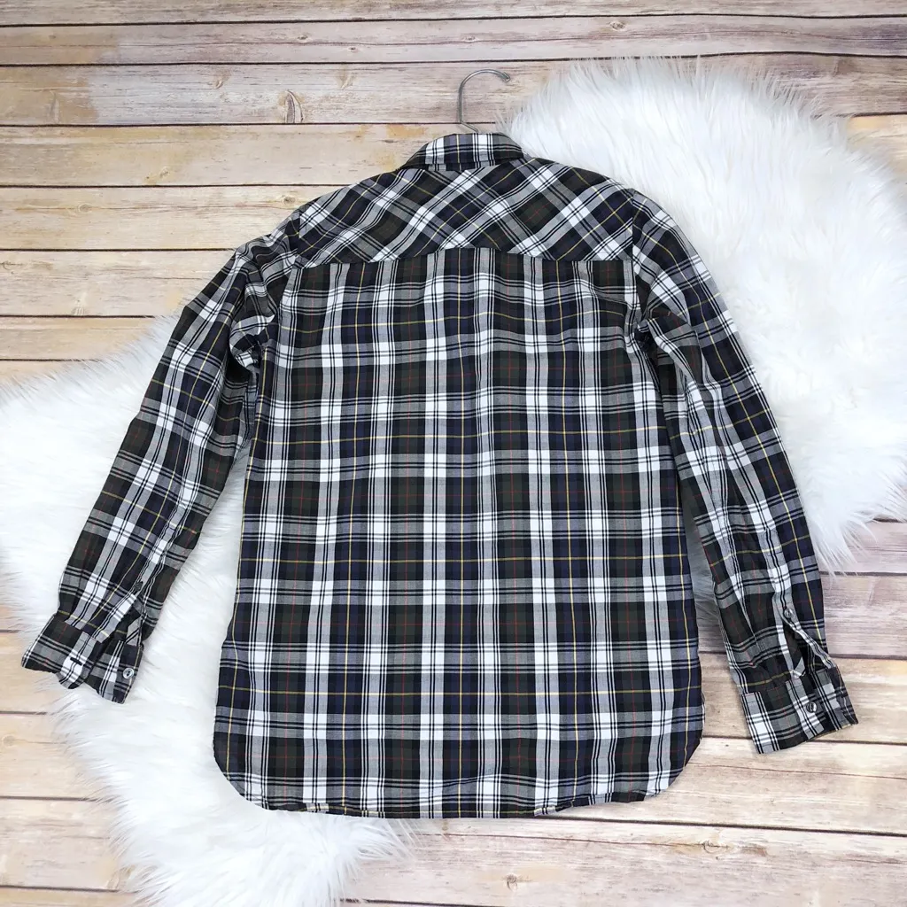 J. Crew Shrunken Boy‎ Plaid Shirt - Image 7