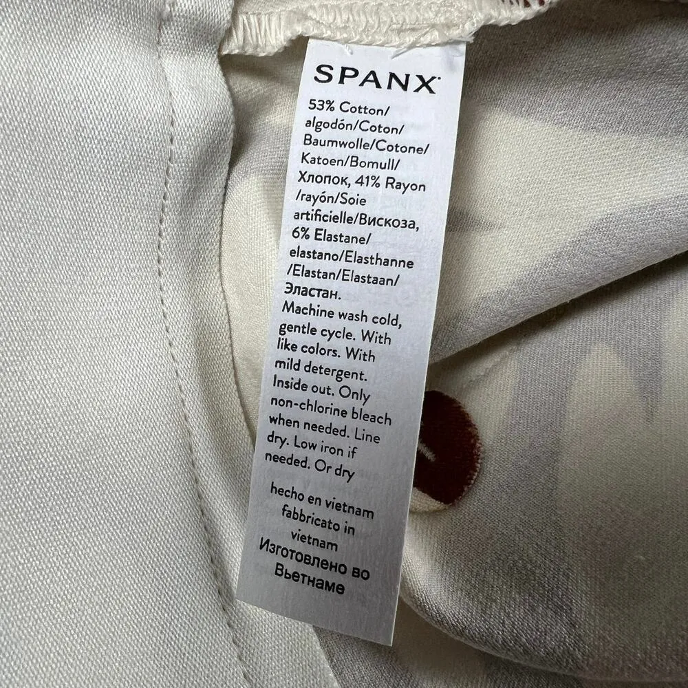 SPANX On The Go Brown Zebra Print Stretch Control Shorts Size XL - Image 11