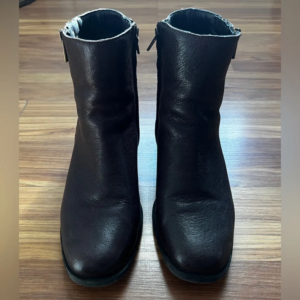 Lucky Brand ankle booties Upper Leather Side Zipper Dark Brown Size 7 - Image 7