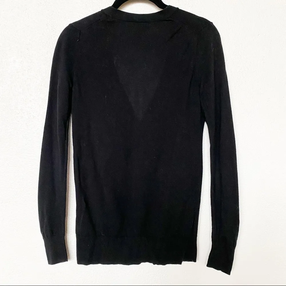 GAP Black Button Front Classic Cardigan Size XS - Image 6
