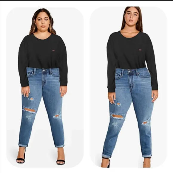 Levi's Levi’s Boyfriend Jeans Distressed - Image 2