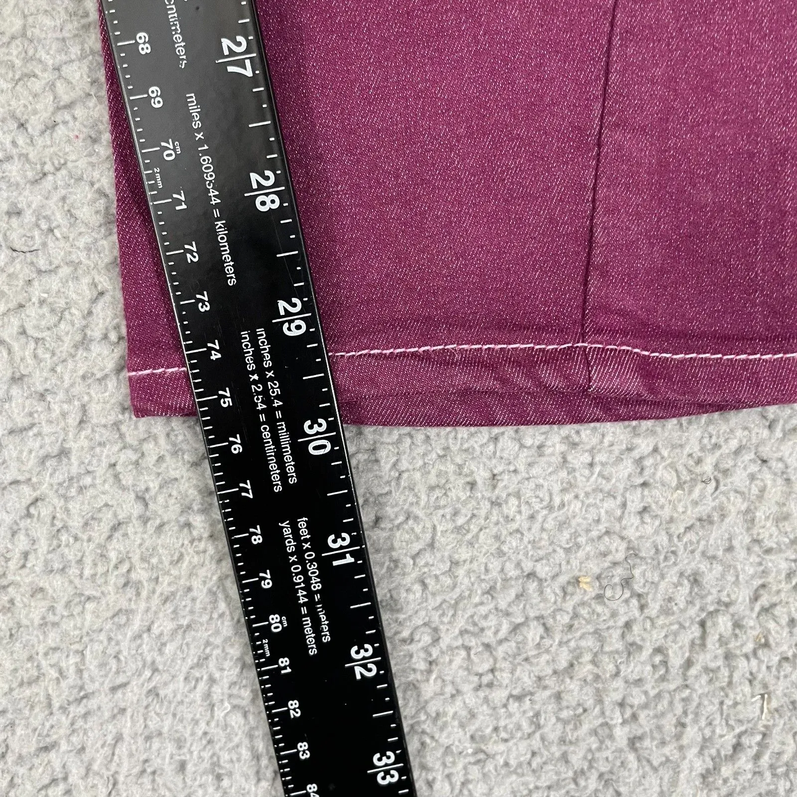 True Religion Starlet Leggings Women XL Berry Pull-on Stretch - Image 11