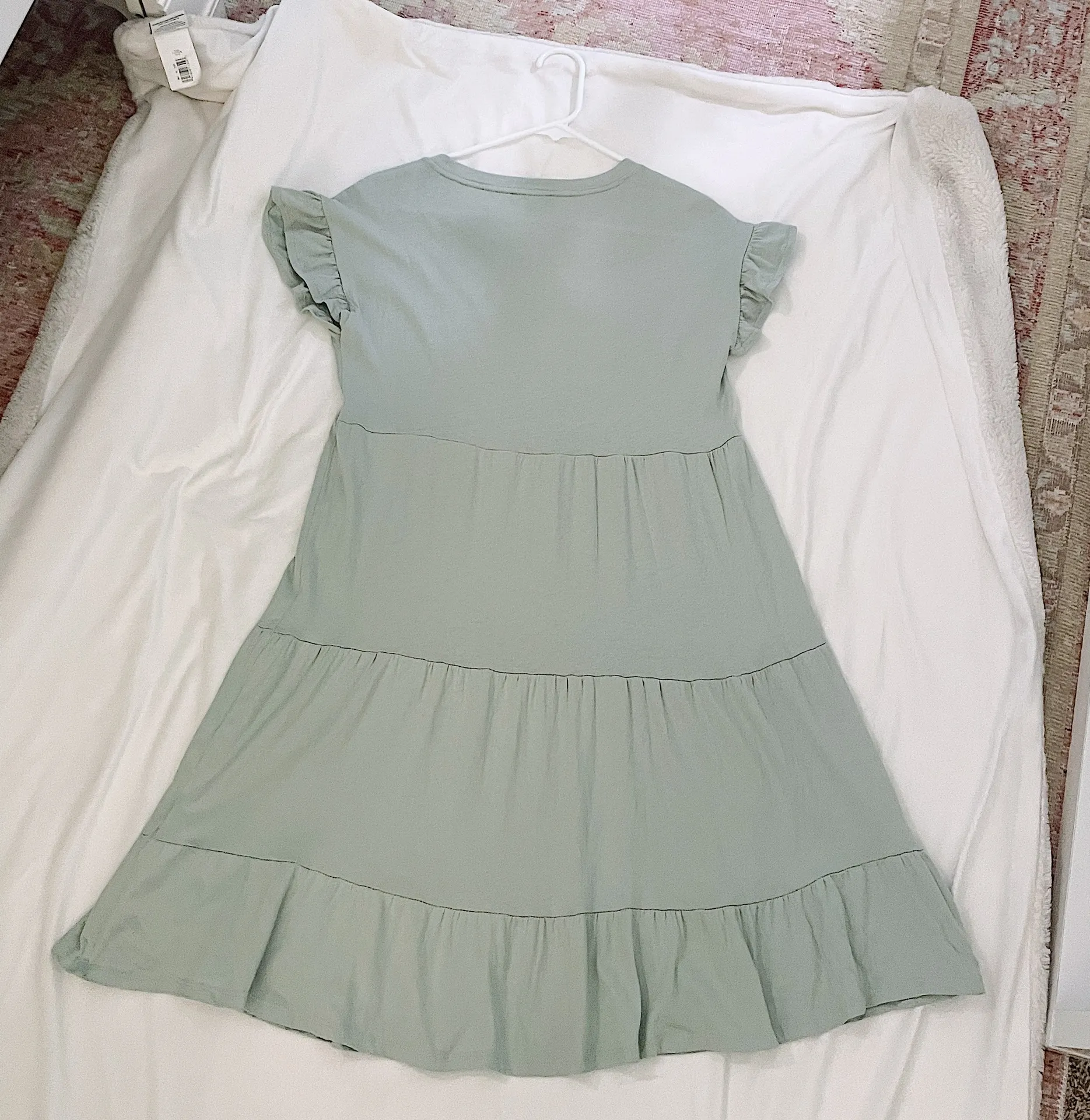 J Crew Tiered Cotton Mini Dress w/ Ruffles - Image 2