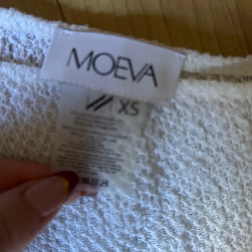 MOEVA Textured white dress Size XS - Image 3