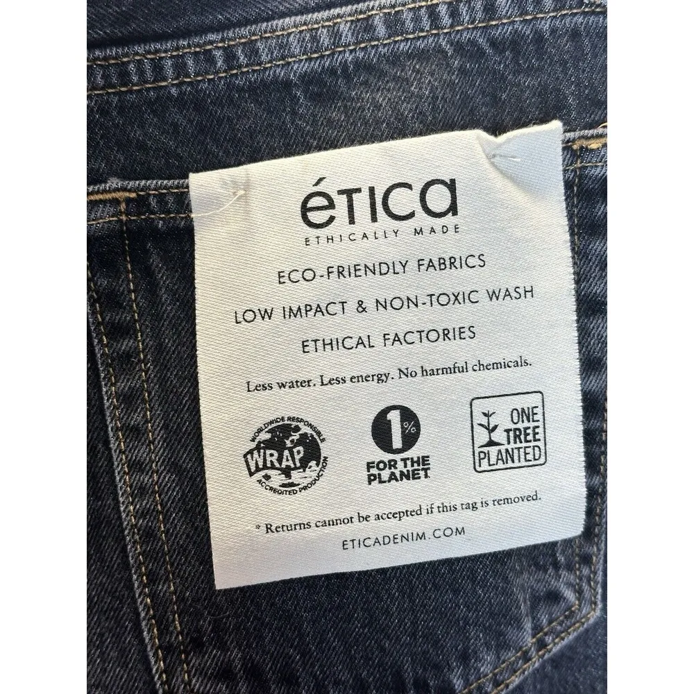 ETICA Estilia Pintuck Trousers In Black Mountain Size 24 NWT Jeans Gray - Image 7
