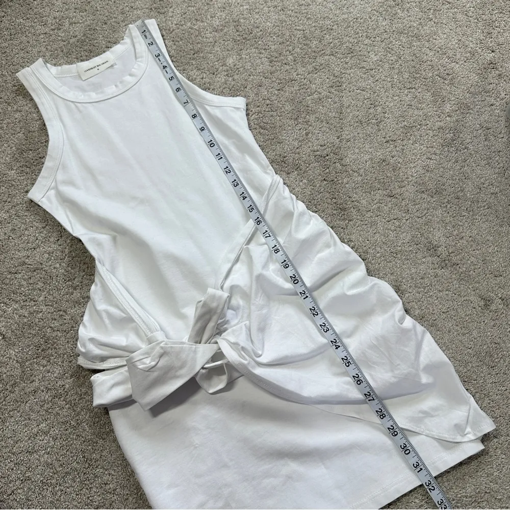 Goodnight Macaroon Aimee Front Tied Wrap Tank Dress Sleeveless in White Size M - Image 11