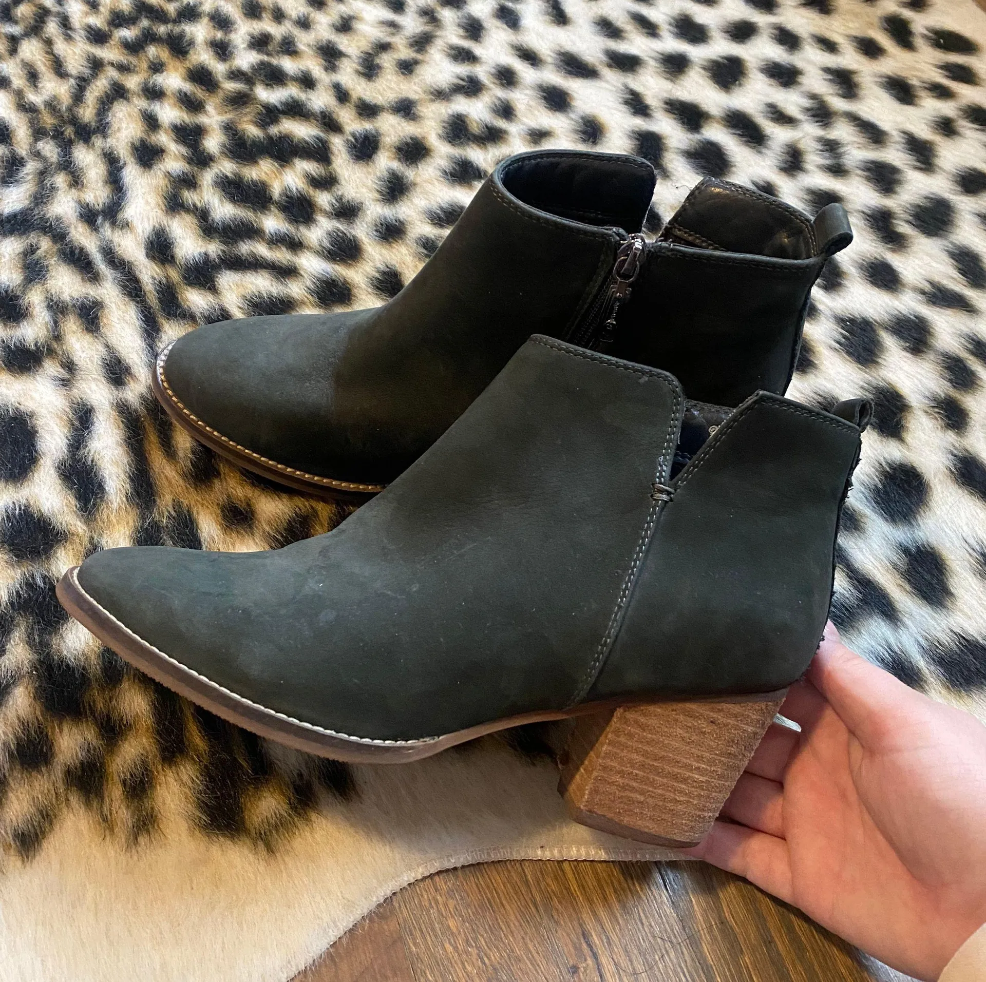 Dark Green Booties Size 11 - Image 2