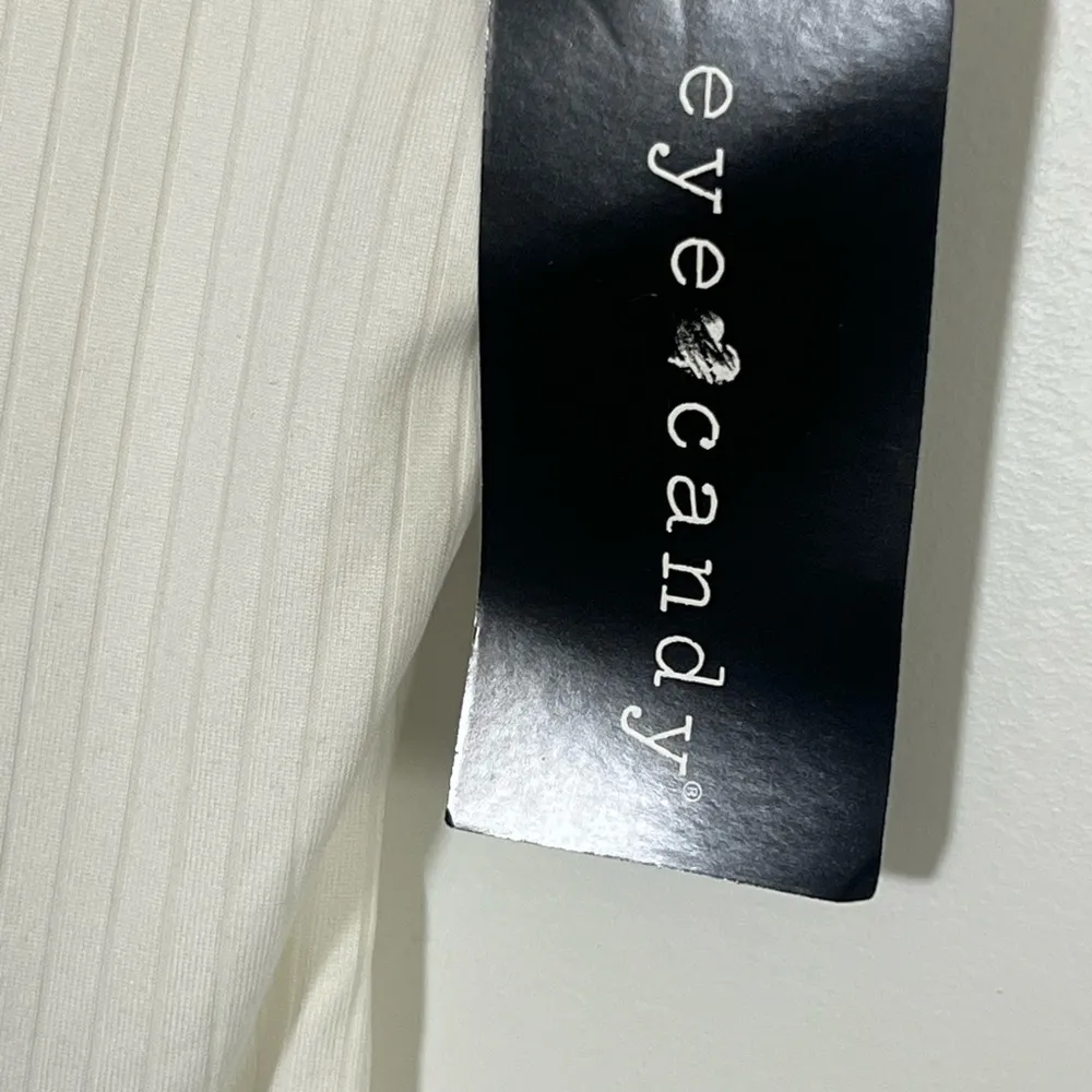 NWT - Eye Candy Women’s Ribbed Short Sleeve Bodysuit Stretch - Image 2